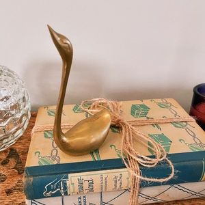Brass Swan Figure